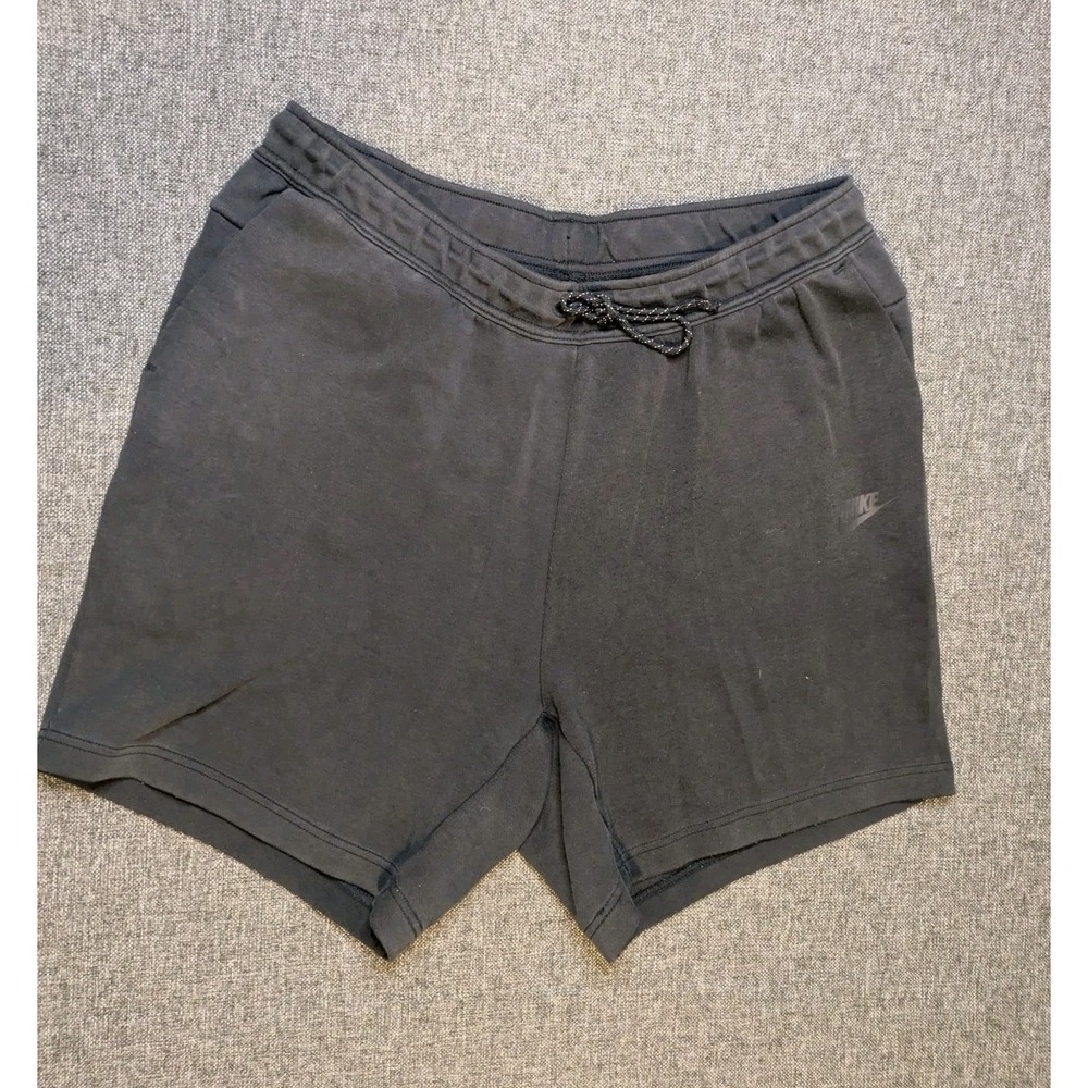 Nike Tech Fleece Sweatshort Shorts Mens XL (34) Black Performance Athletic Gym